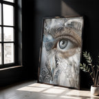„SILVER EYE“ – Blick aus einer anderen Welt - Leinwand