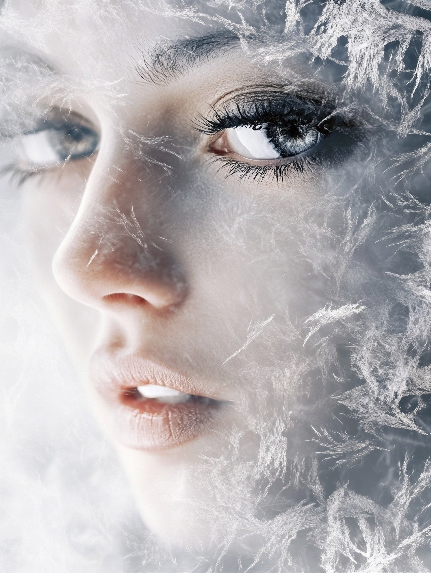 „FROSTED GAZE“ – Der Blick aus Eis - Poster