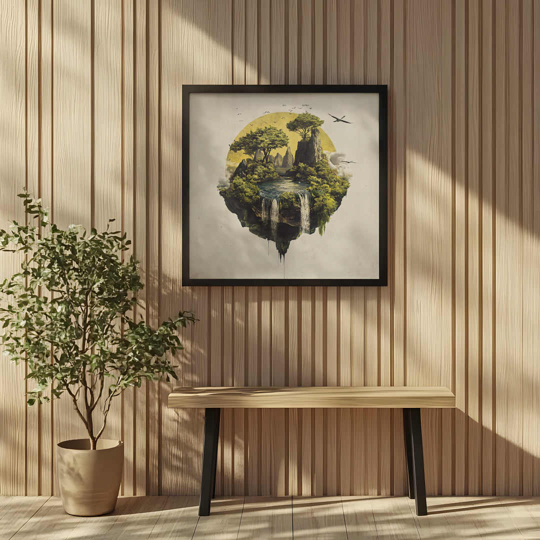 „ISLE OF STILLNESS“ – Wo Erde fliegt - Leinwand