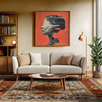 MIND WAVES – Stille in Bewegung - Gerahmtes Poster