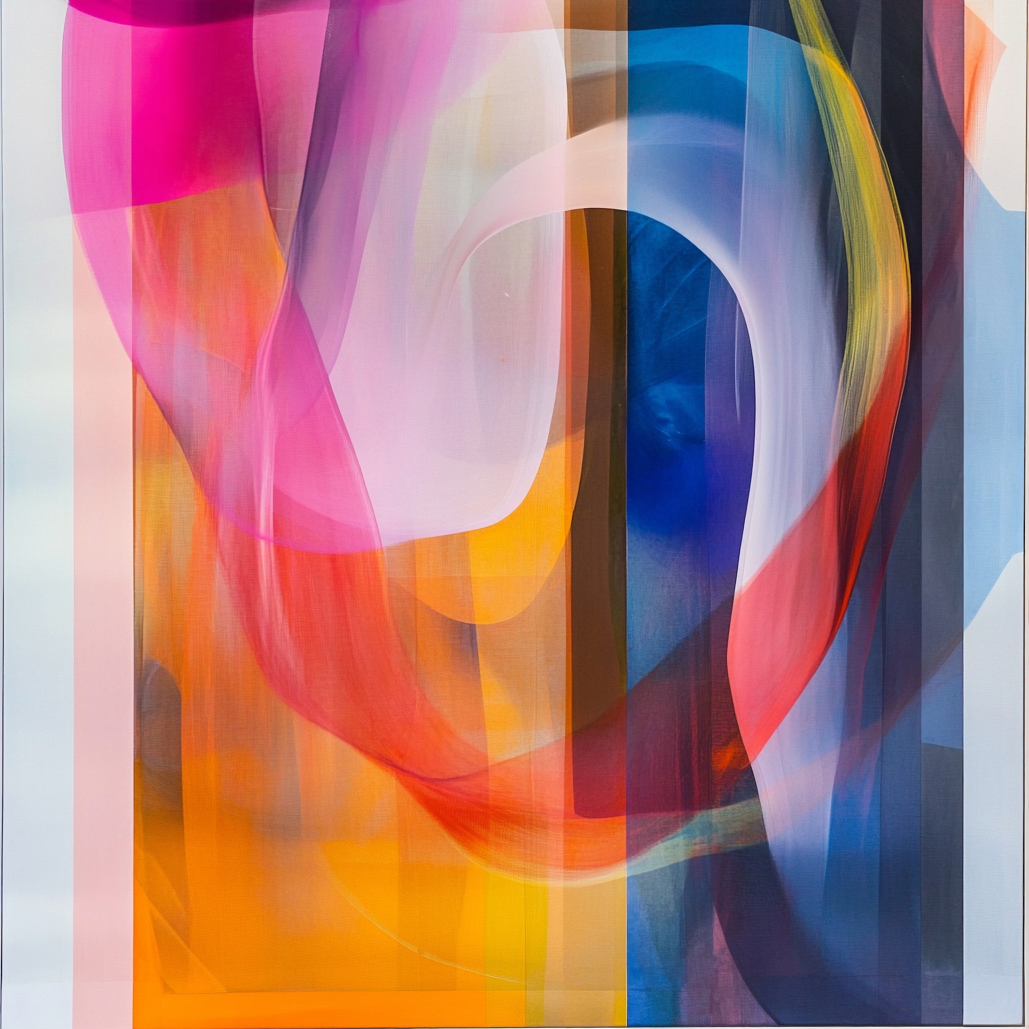 „Farbtanz“ – Transparente Schichten in lebendiger Harmonie - Poster