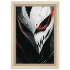 Alivia-Arts BLACK HOLLOW – Maske aus dem Abgrund - Gerahmte Leinwand