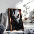 Alivia-Arts BLACK HOLLOW – Maske aus dem Abgrund - Gerahmtes Poster