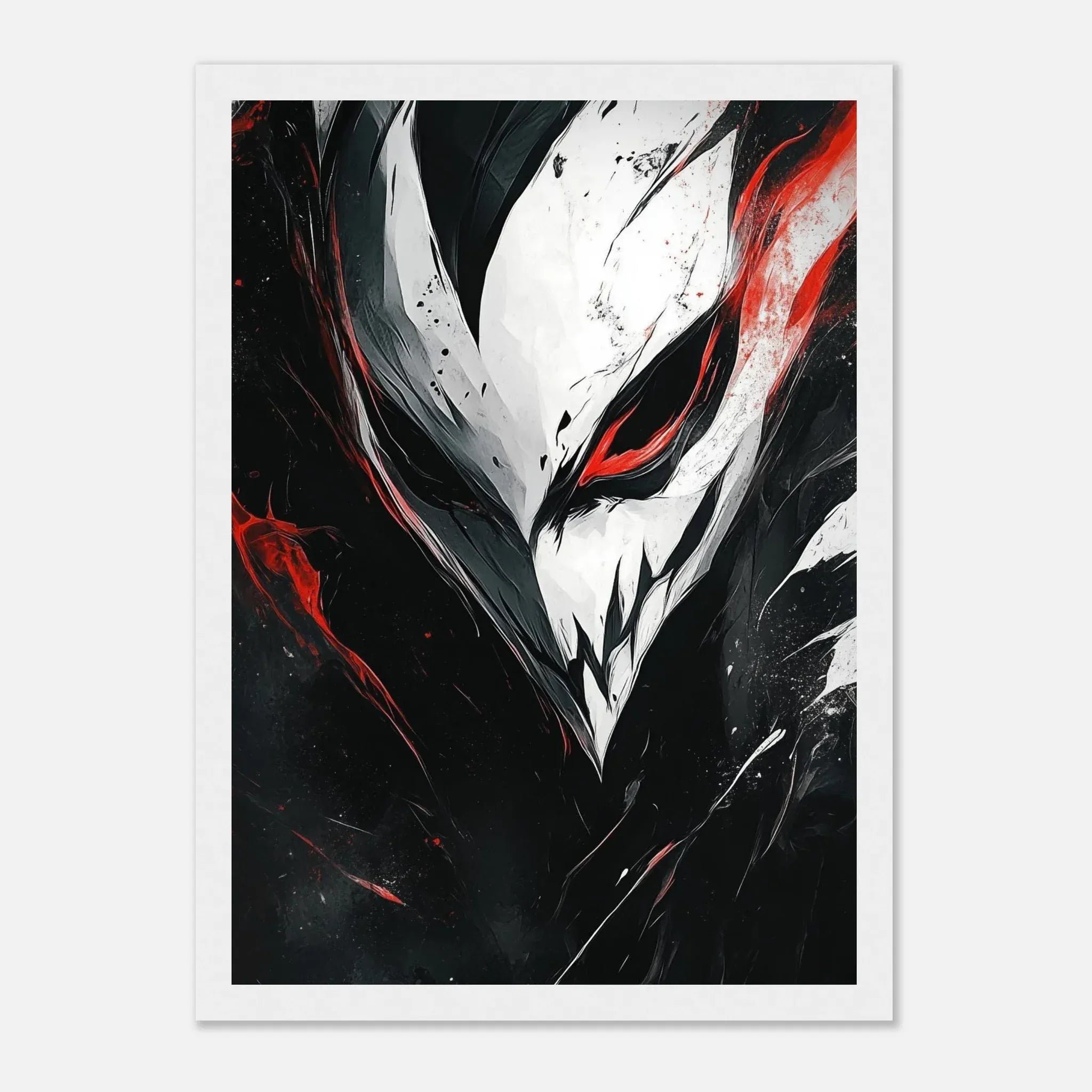 Alivia-Arts BLACK HOLLOW – Maske aus dem Abgrund - Gerahmtes Poster