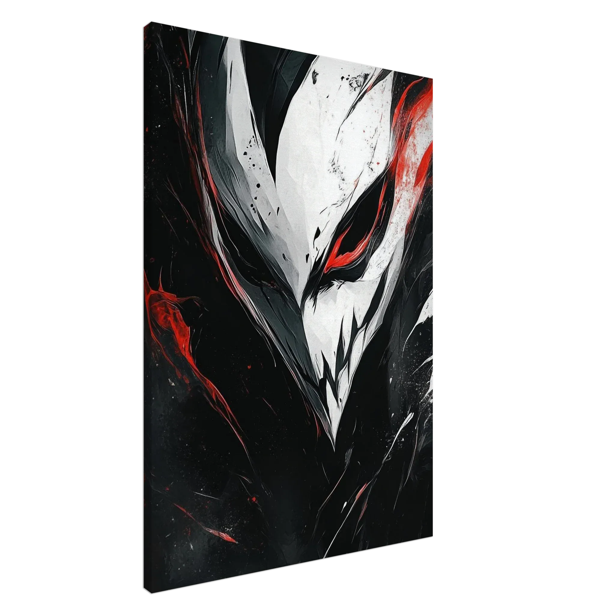 Alivia-Arts BLACK HOLLOW – Maske aus dem Abgrund - Leinwand