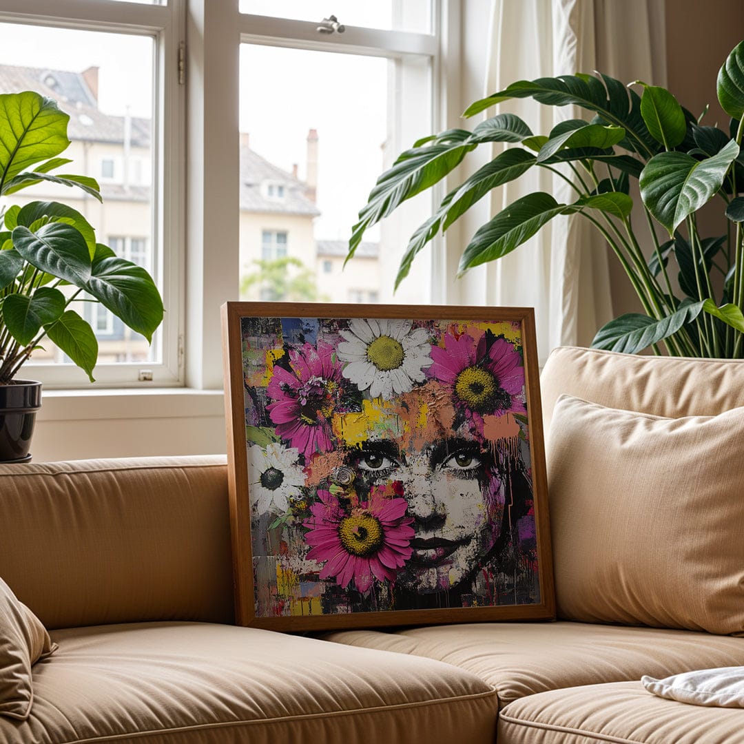 Alivia-Arts BLÜTENBLICK – Farbenfroh voller Leben - Gerahmte Leinwand