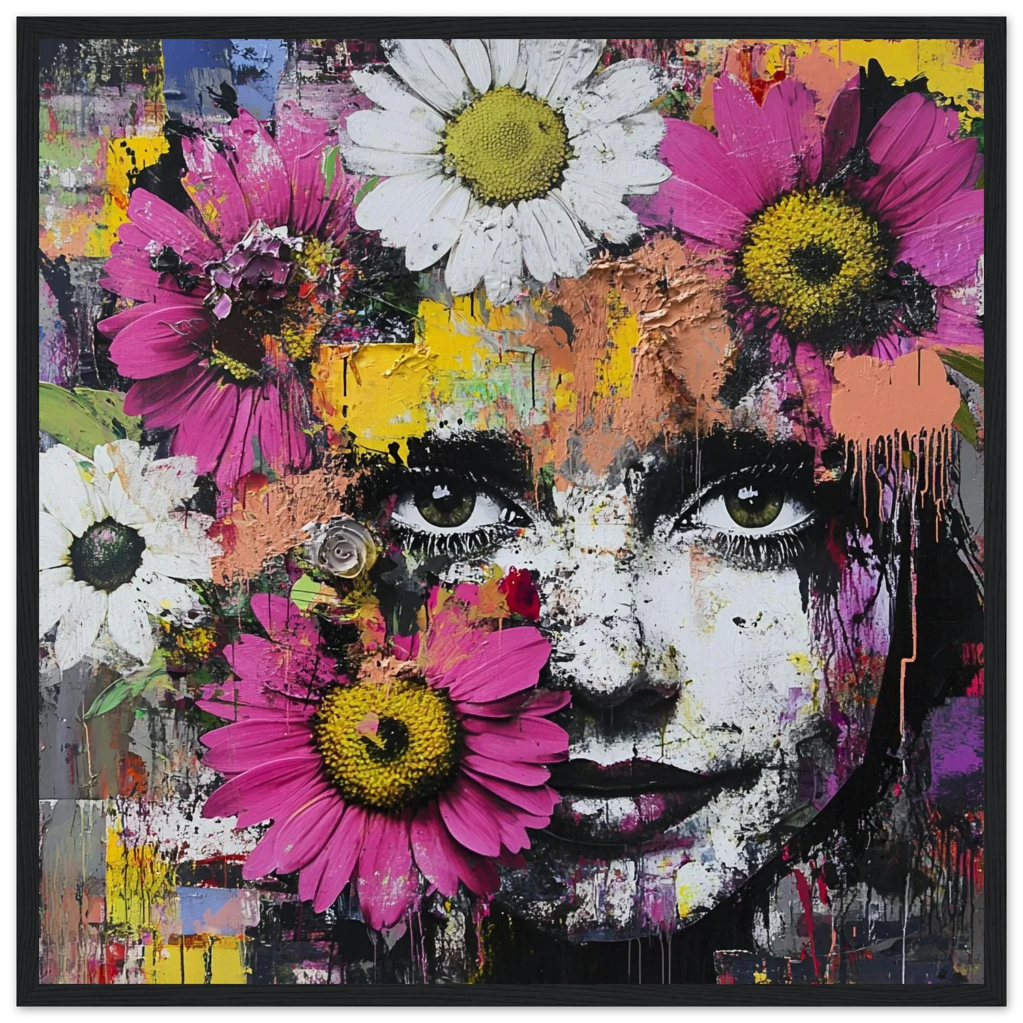 Alivia-Arts BLÜTENBLICK – Farbenfroh voller Leben - Gerahmtes Poster