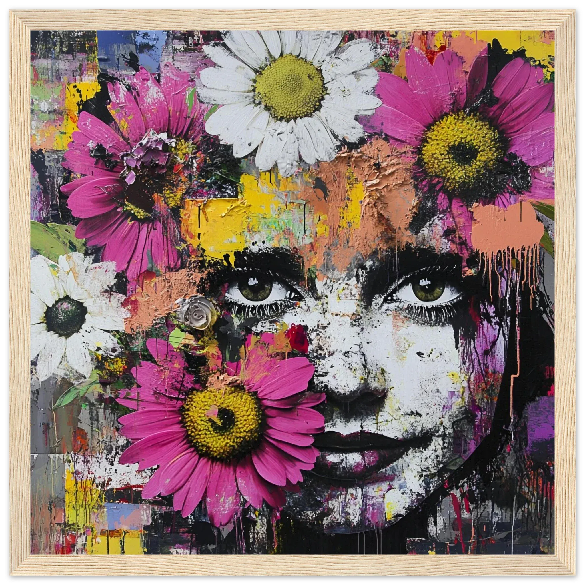 Alivia-Arts BLÜTENBLICK – Farbenfroh voller Leben - Gerahmtes Poster