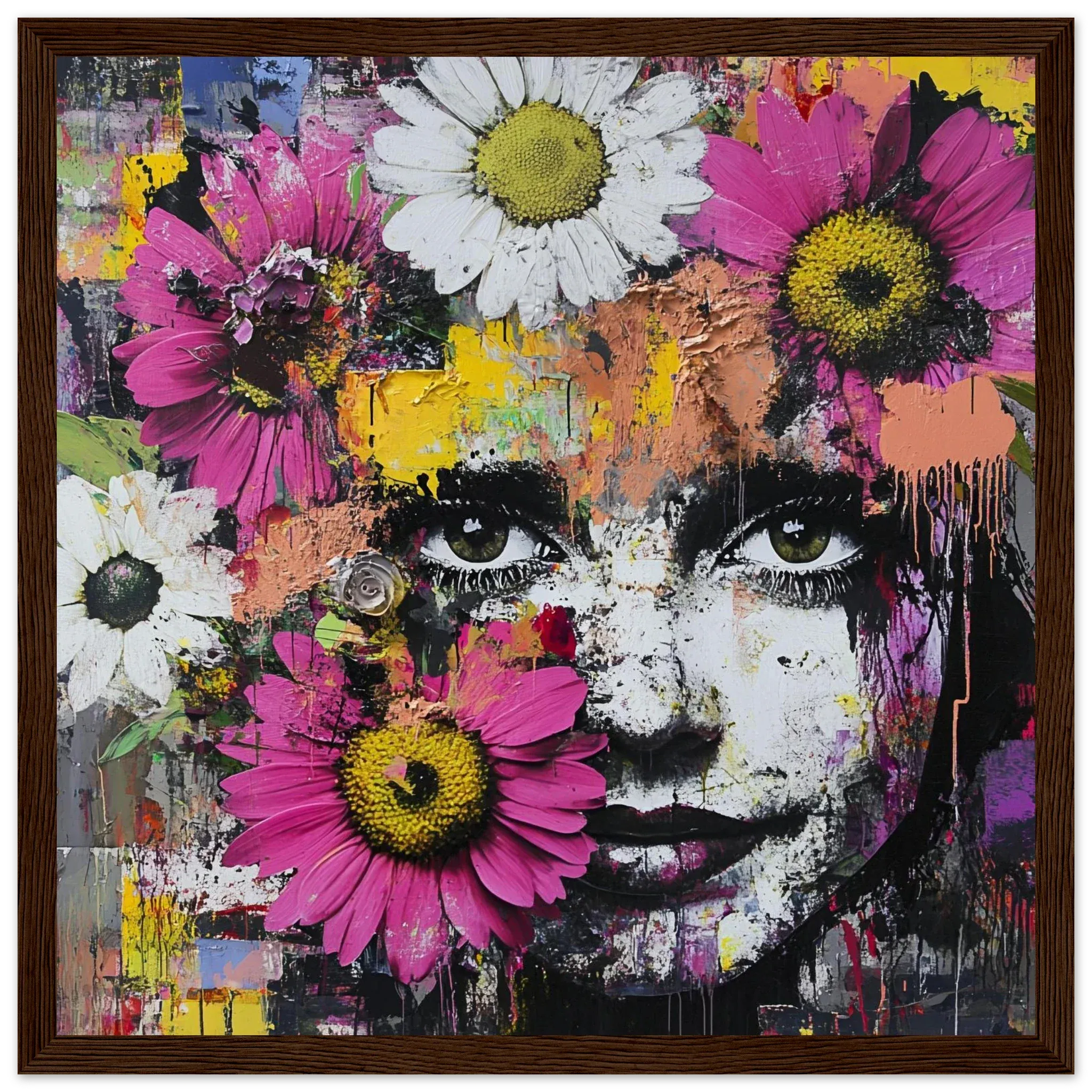 Alivia-Arts BLÜTENBLICK – Farbenfroh voller Leben - Gerahmtes Poster