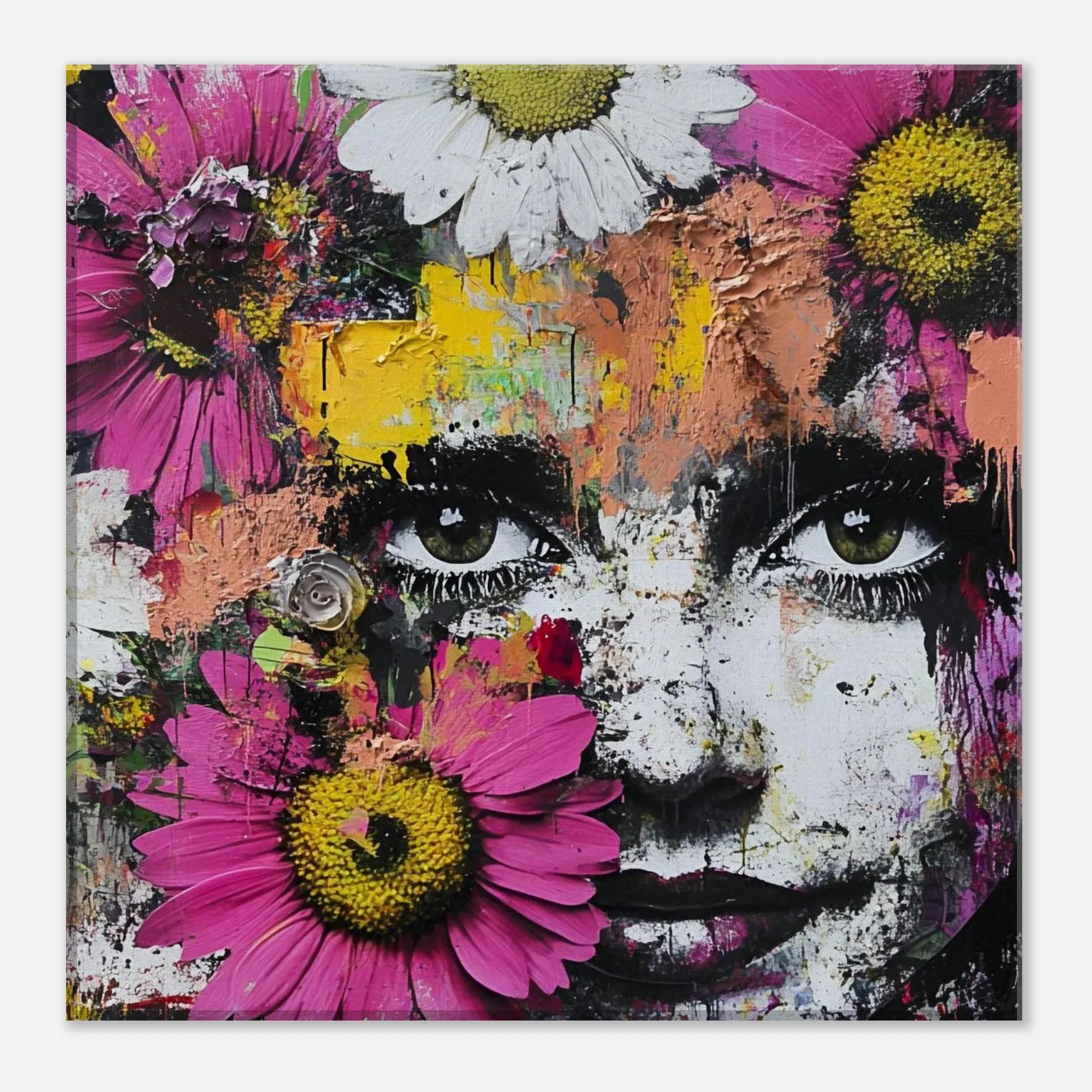 Alivia-Arts BLÜTENBLICK – Farbenfroh voller Leben - Leinwand