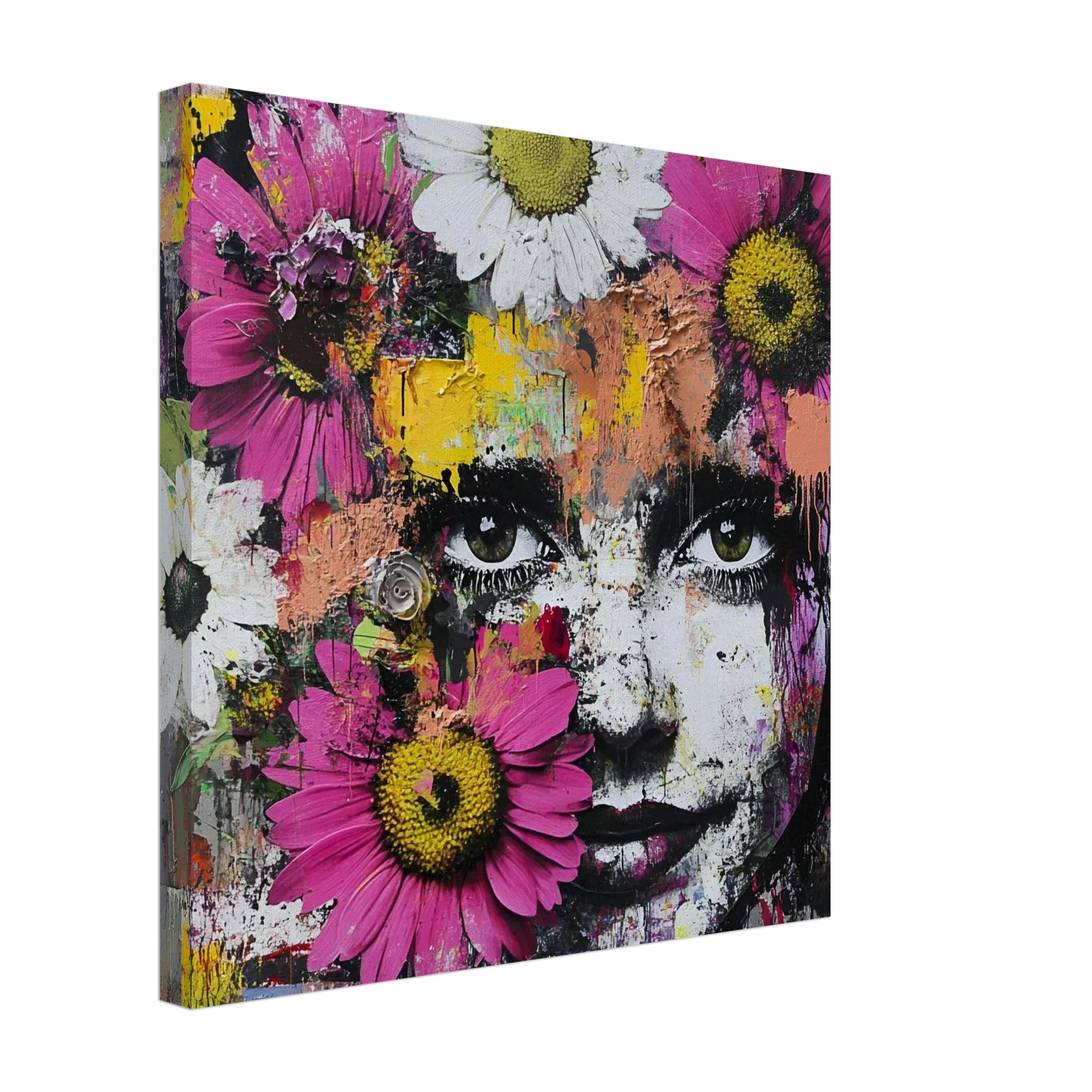 Alivia-Arts BLÜTENBLICK – Farbenfroh voller Leben - Leinwand