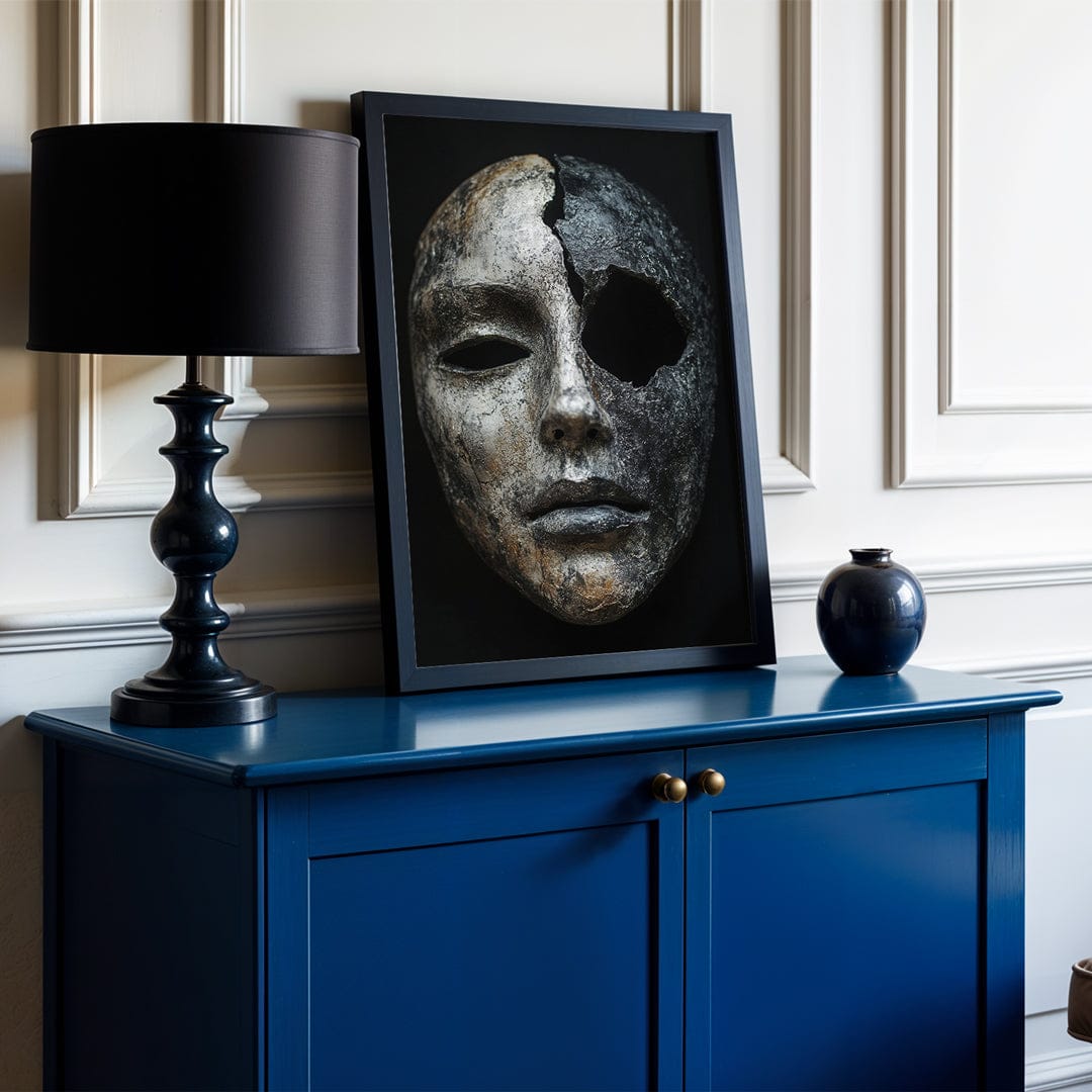 Alivia-Arts BROKEN SILENCE – Die Sprache der Narben - Gerahmte Leinwand