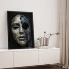 Alivia-Arts BROKEN SILENCE – Die Sprache der Narben - Gerahmtes Poster