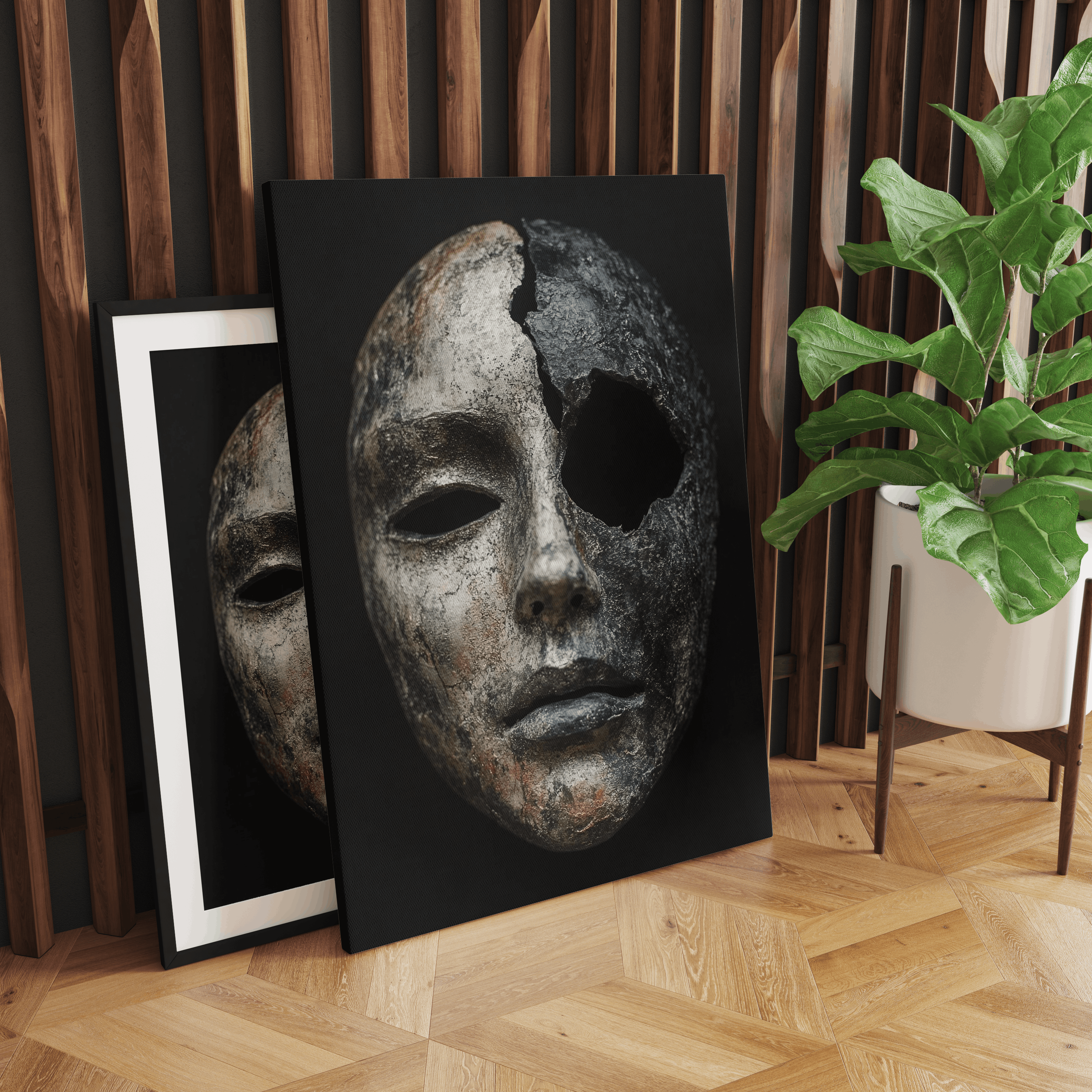 Alivia-Arts BROKEN SILENCE – Die Sprache der Narben - Leinwand