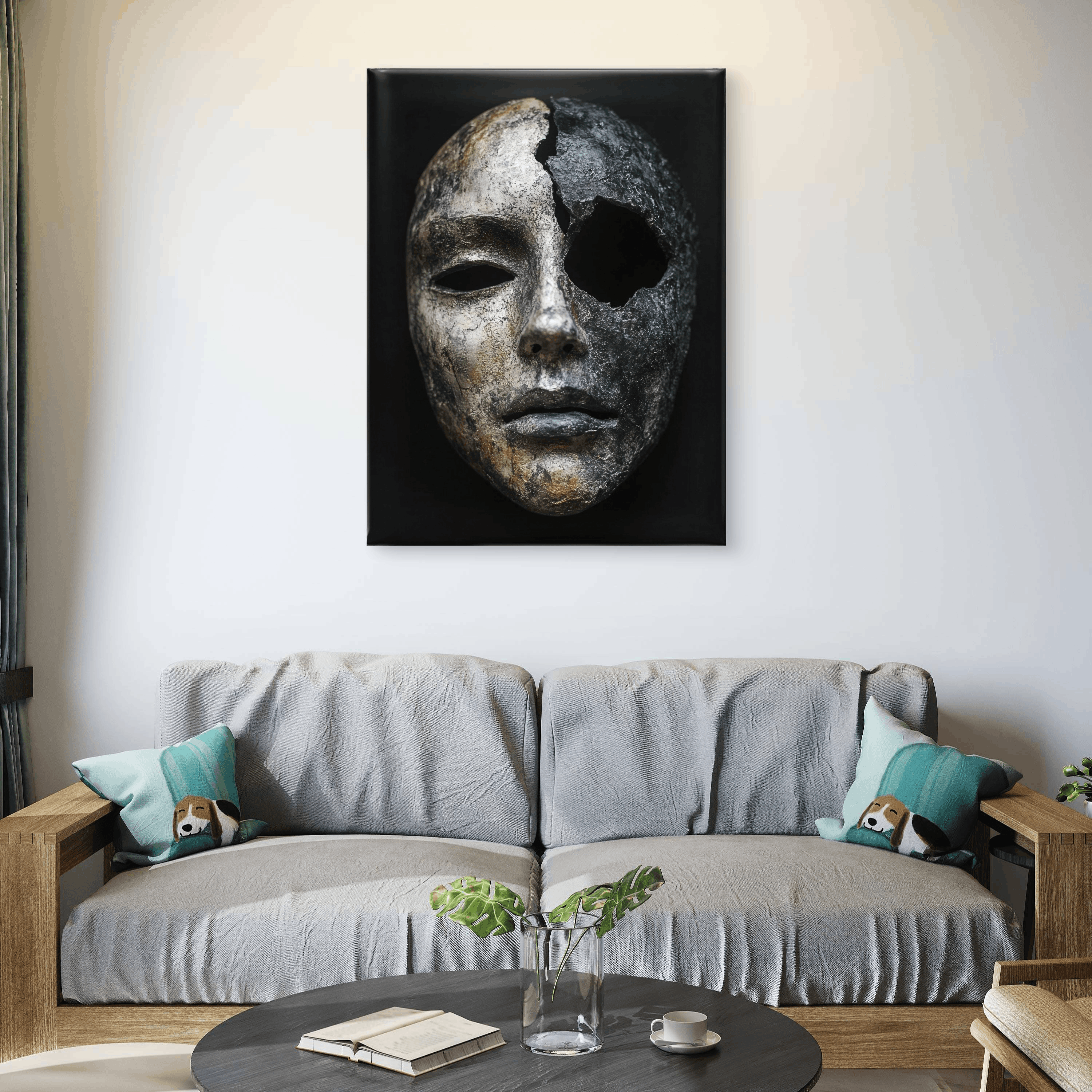 Alivia-Arts BROKEN SILENCE – Die Sprache der Narben - Leinwand