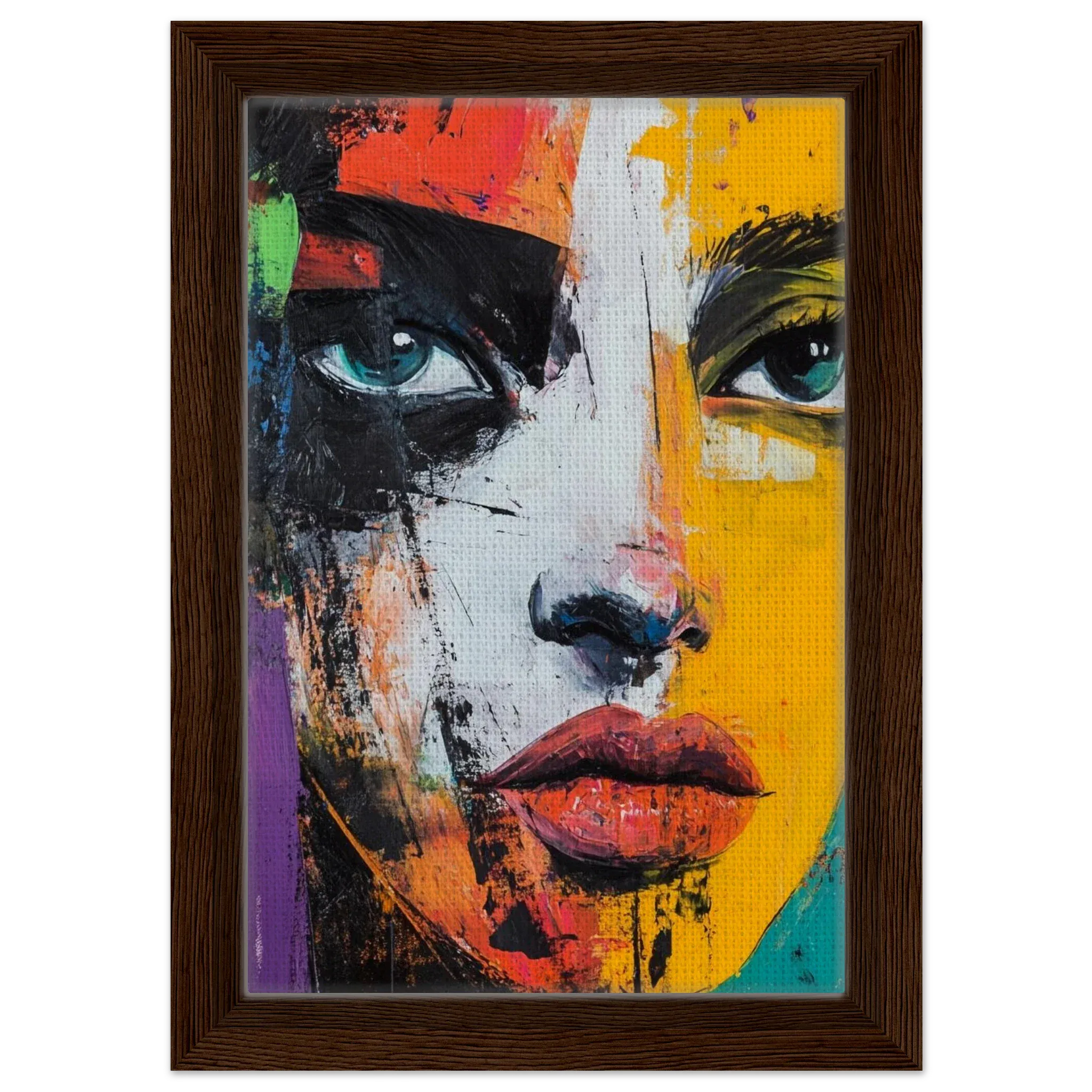 Alivia-Arts COLORSTARE - Blick in Splittern - Gerahmte Leinwand