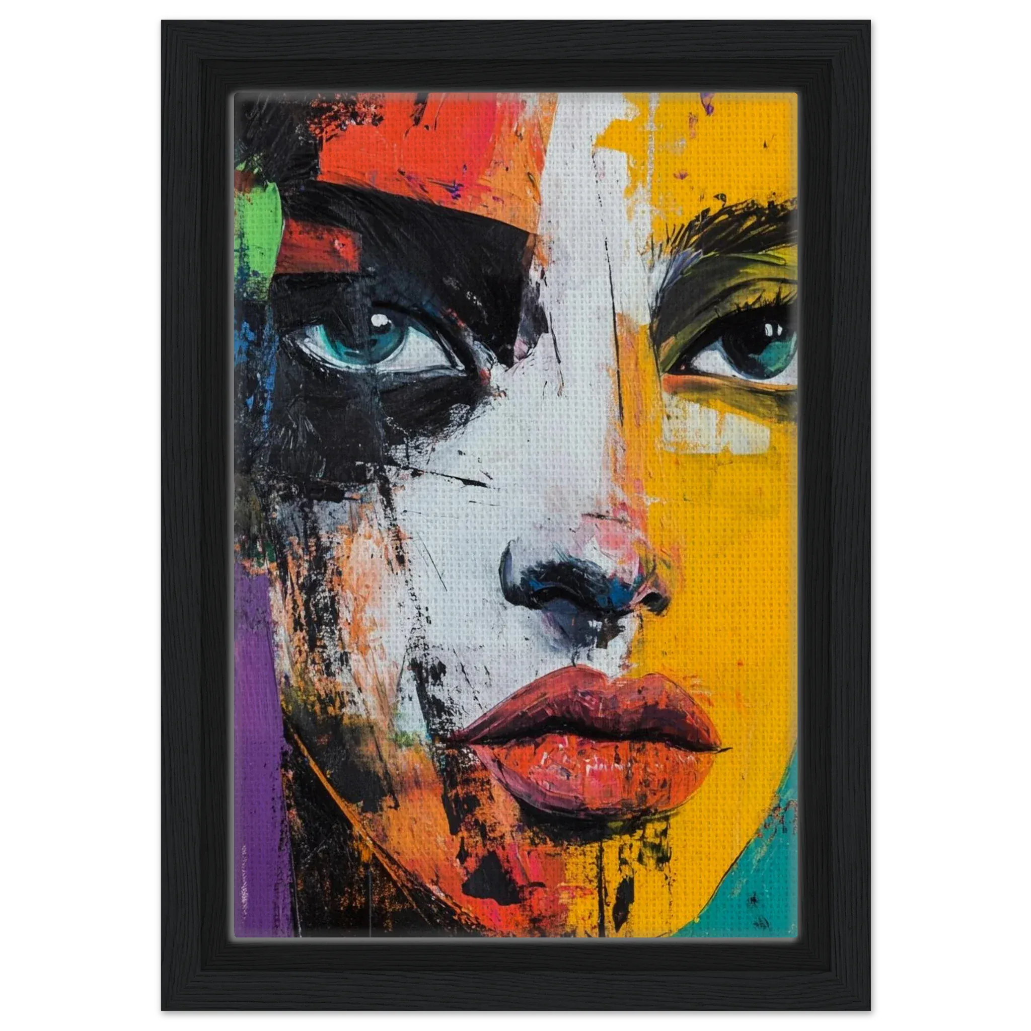 Alivia-Arts COLORSTARE - Blick in Splittern - Gerahmte Leinwand