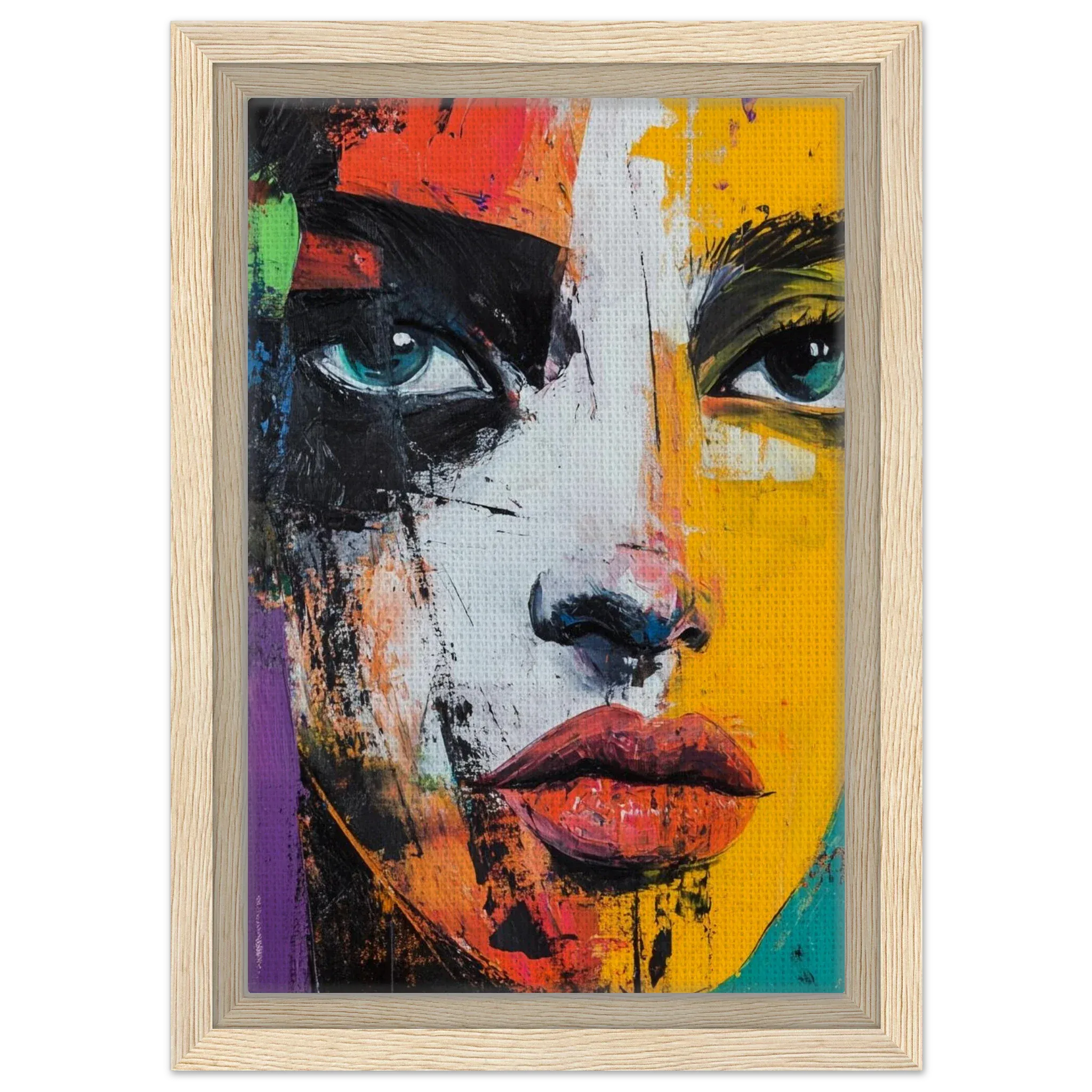 Alivia-Arts COLORSTARE - Blick in Splittern - Gerahmte Leinwand