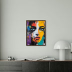 Alivia-Arts COLORSTARE - Blick in Splittern - Gerahmtes Poster