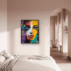 Alivia-Arts COLORSTARE - Blick in Splittern - Gerahmtes Poster