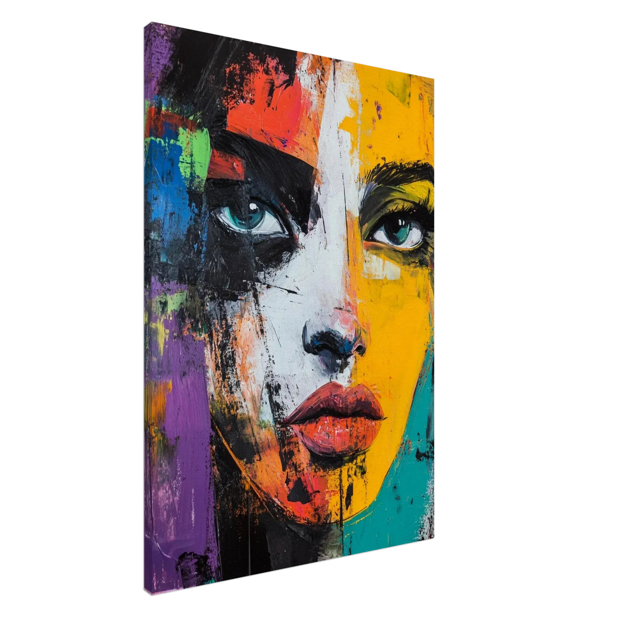 Alivia-Arts COLORSTARE - Blick in Splittern - Leinwand