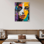 Alivia-Arts COLORSTARE - Blick in Splittern - Leinwand
