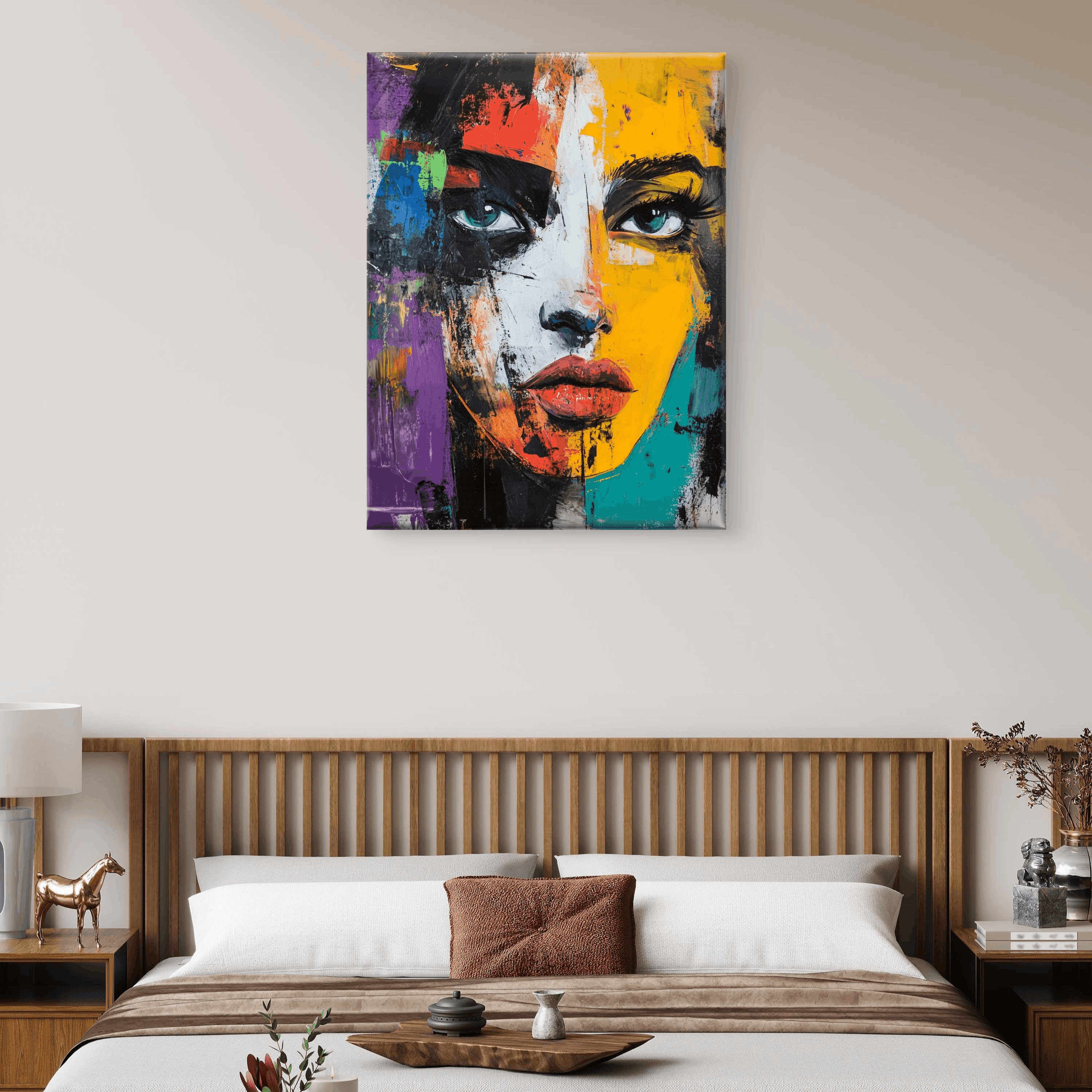 Alivia-Arts COLORSTARE - Blick in Splittern - Leinwand