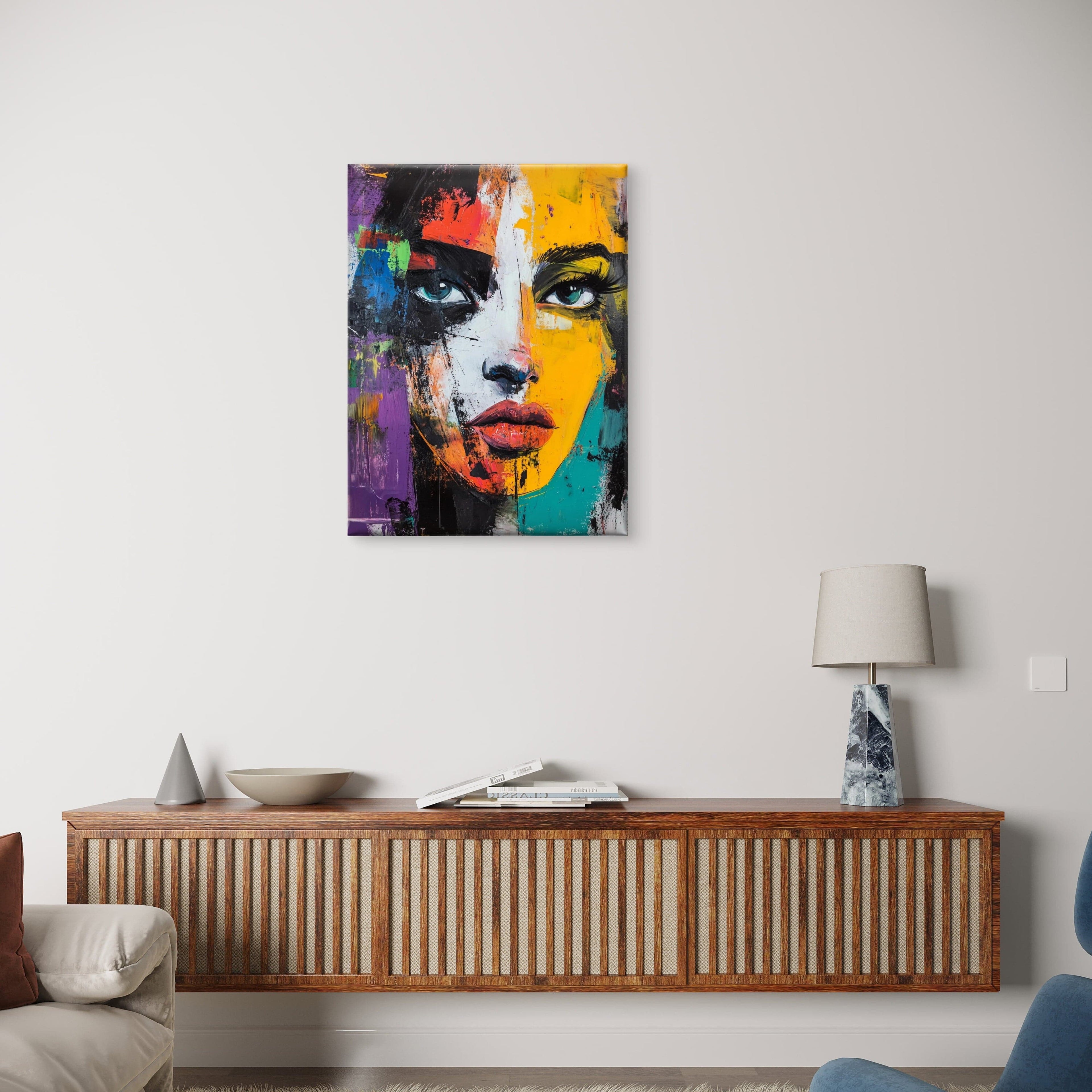 Alivia-Arts COLORSTARE - Blick in Splittern - Leinwand