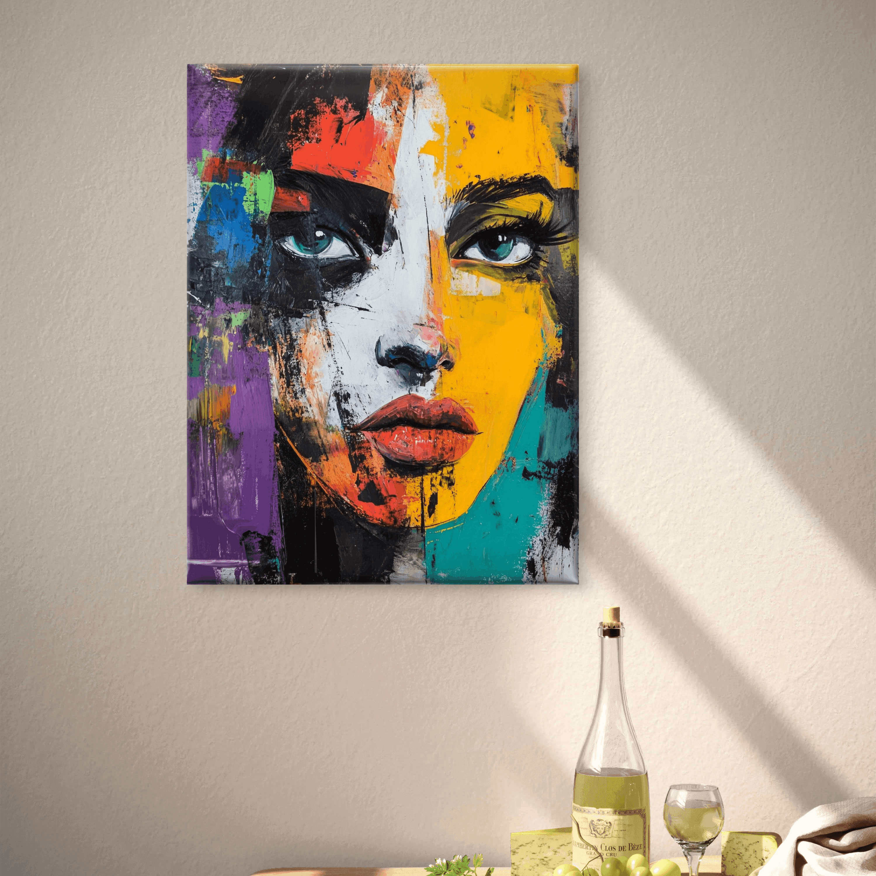 Alivia-Arts COLORSTARE - Blick in Splittern - Leinwand