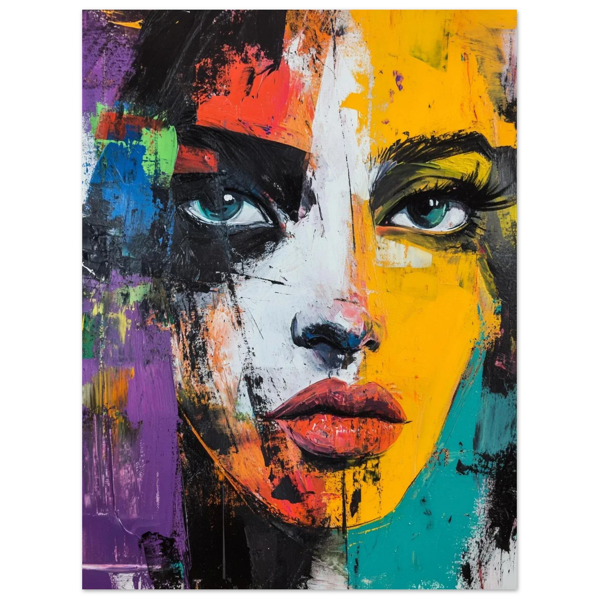 Alivia-Arts COLORSTARE - Blick in Splittern - Poster