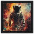 Alivia-Arts COSMIC DRIFTER – Allein im All - Gerahmte Leinwand