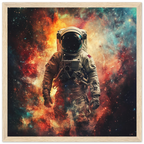 Alivia-Arts COSMIC DRIFTER – Allein im All - Gerahmtes Poster