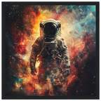 Alivia-Arts COSMIC DRIFTER – Allein im All - Gerahmtes Poster