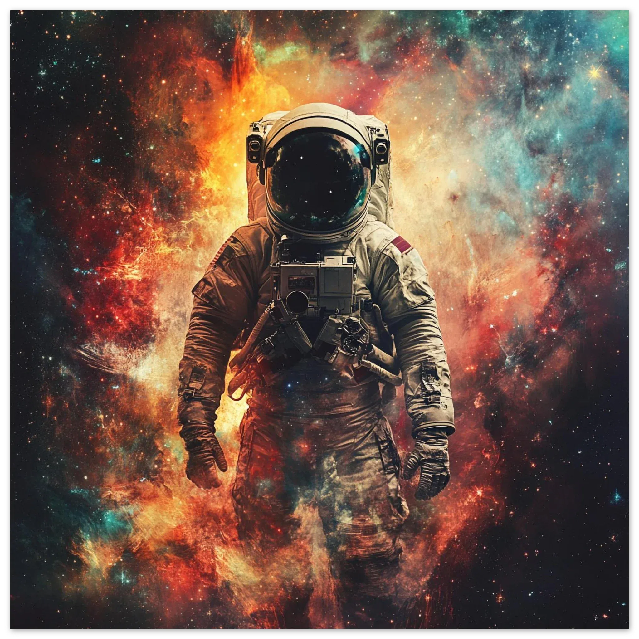 Alivia-Arts COSMIC DRIFTER – Allein im All - Poster