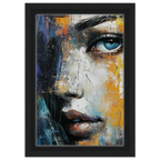 Alivia-Arts ECHO OF EYES - Fragmentierte Schönheit - Gerahmte Leinwand