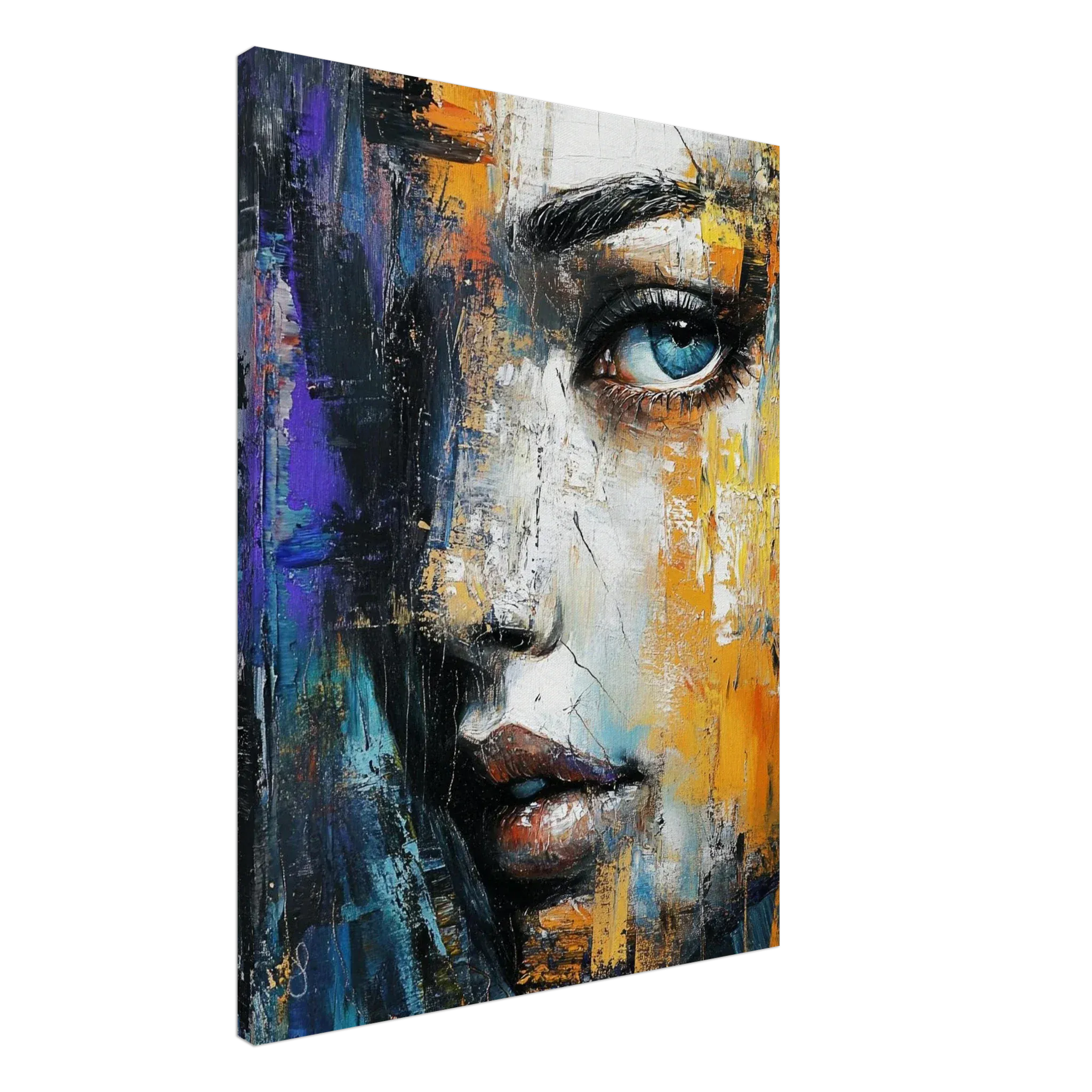 Alivia-Arts ECHO OF EYES - Fragmentierte Schönheit - Leinwand