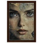 Alivia-Arts FADING ICON – Schönheit in Schichten - Gerahmte Leinwand