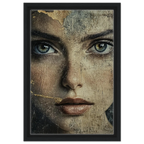 Alivia-Arts FADING ICON – Schönheit in Schichten - Gerahmte Leinwand