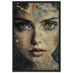 Alivia-Arts FADING ICON – Schönheit in Schichten - Gerahmtes Poster