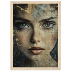 Alivia-Arts FADING ICON – Schönheit in Schichten - Gerahmtes Poster