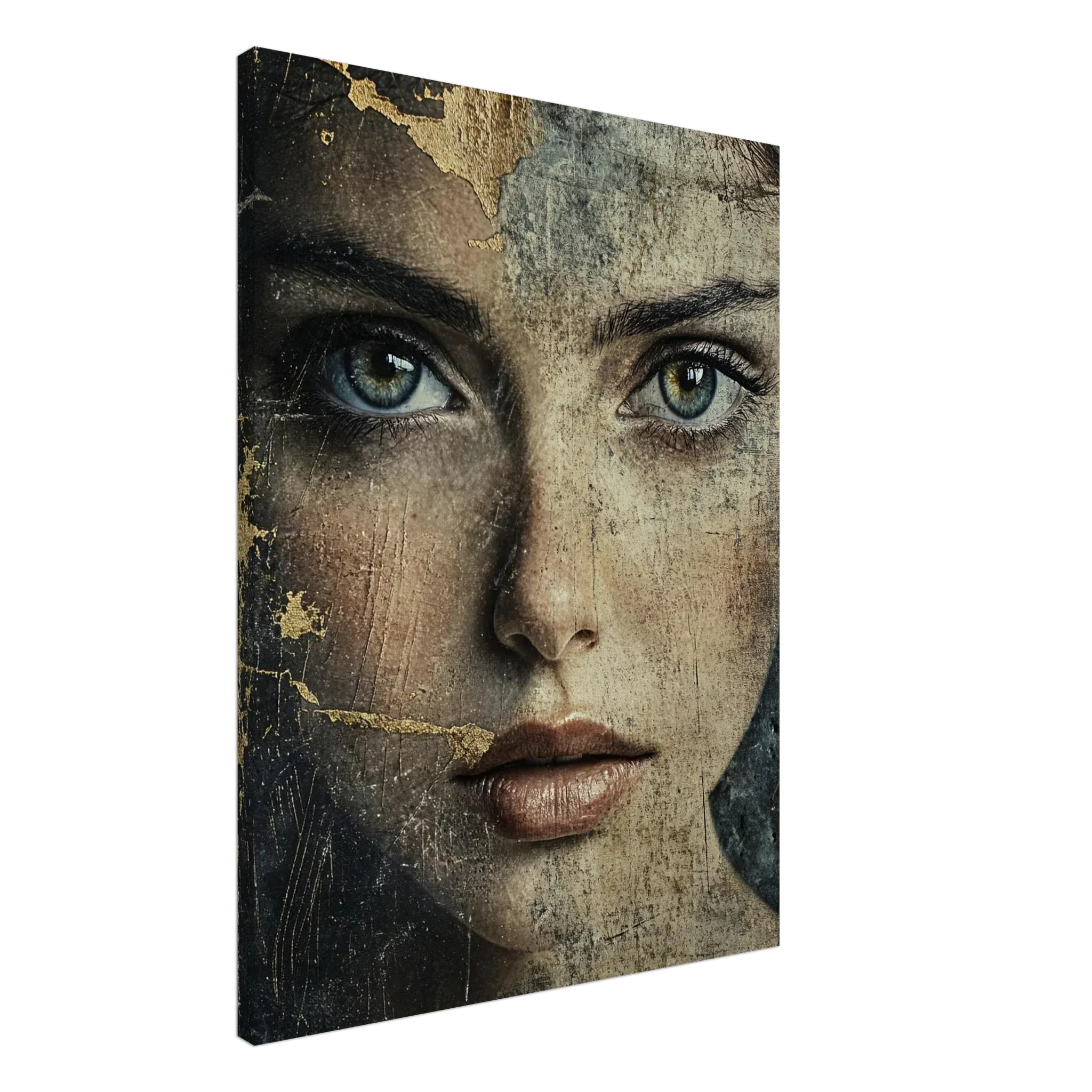 Alivia-Arts FADING ICON – Schönheit in Schichten - Leinwand