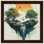 Alivia-Arts FALLENES LICHT – Zwischen Himmel und Erde - Gerahmte Leinwand