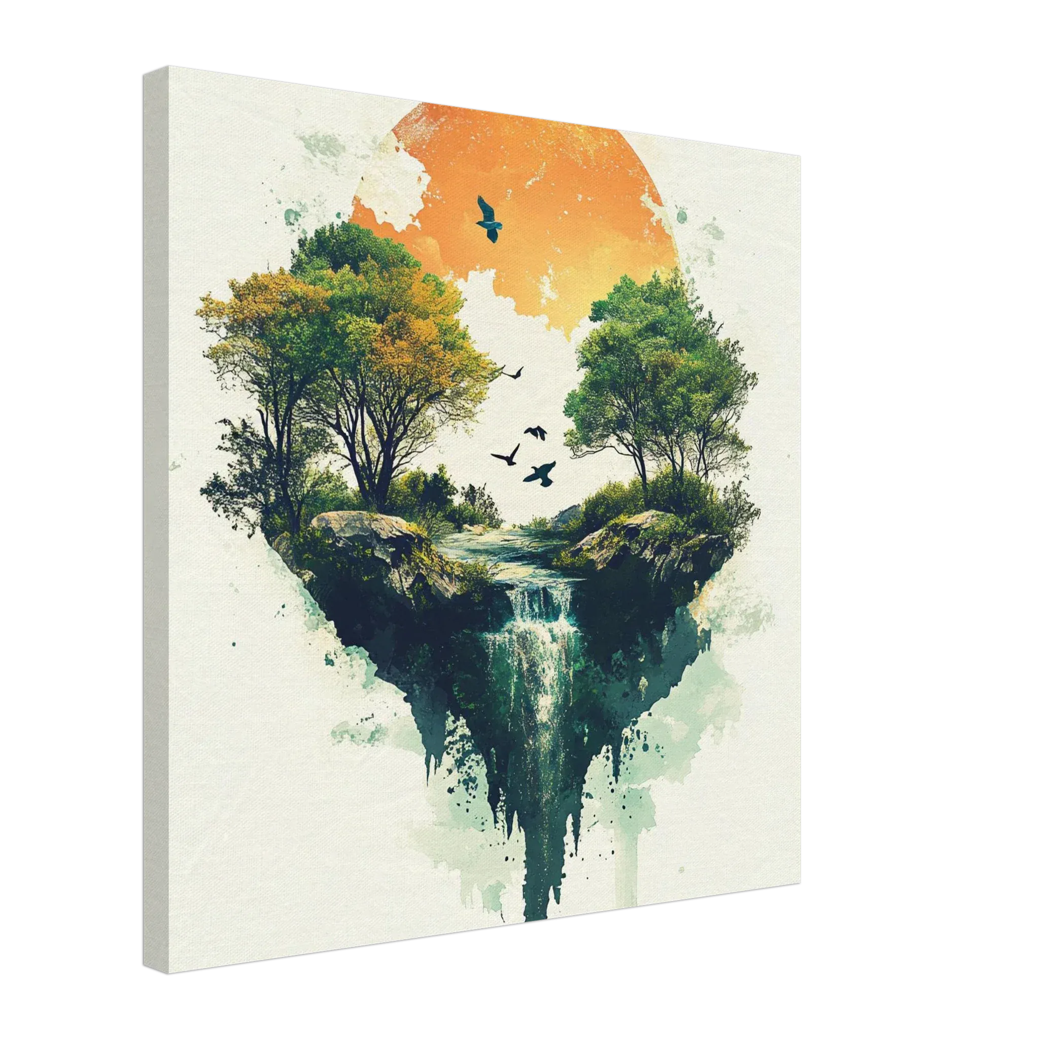 Alivia-Arts FALLENES LICHT – Zwischen Himmel und Erde - Leinwand