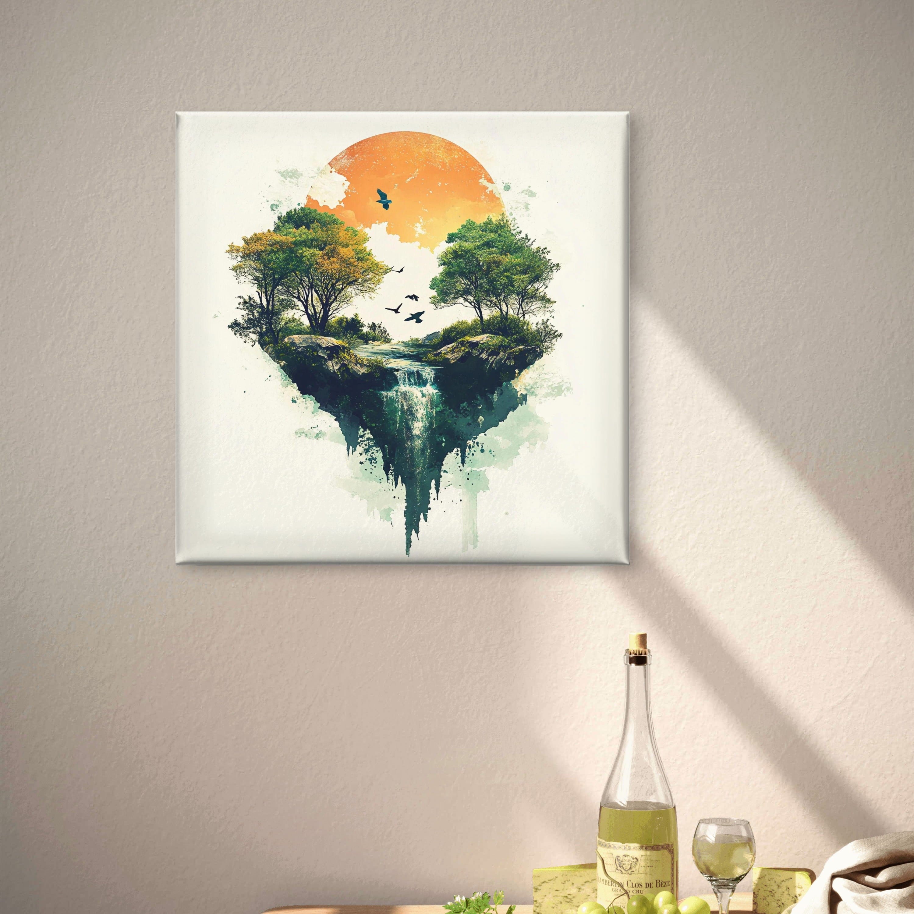 Alivia-Arts FALLENES LICHT – Zwischen Himmel und Erde - Leinwand