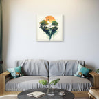 Alivia-Arts FALLENES LICHT – Zwischen Himmel und Erde - Leinwand