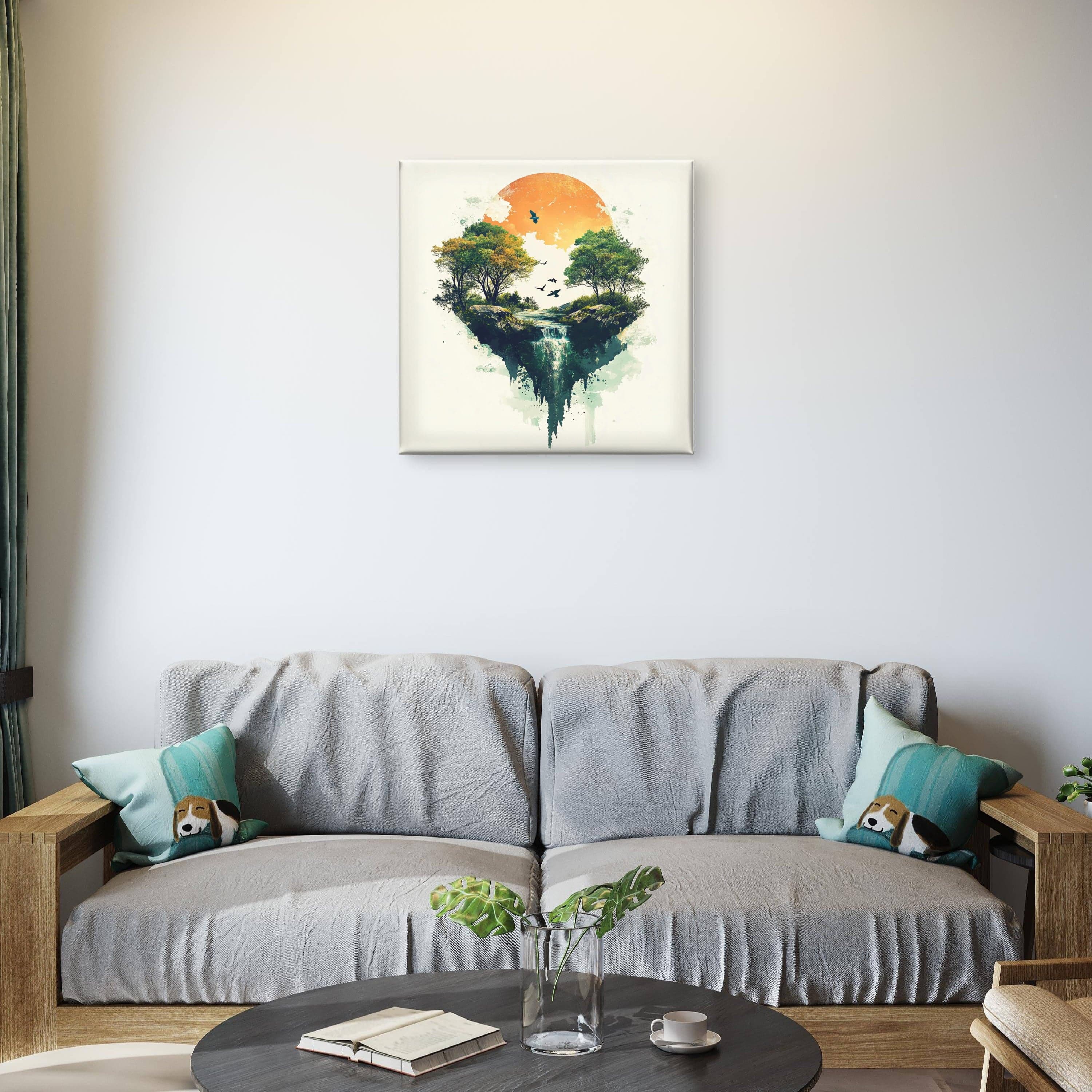 Alivia-Arts FALLENES LICHT – Zwischen Himmel und Erde - Leinwand