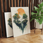 Alivia-Arts FALLENES LICHT – Zwischen Himmel und Erde - Leinwand