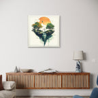 Alivia-Arts FALLENES LICHT – Zwischen Himmel und Erde - Leinwand