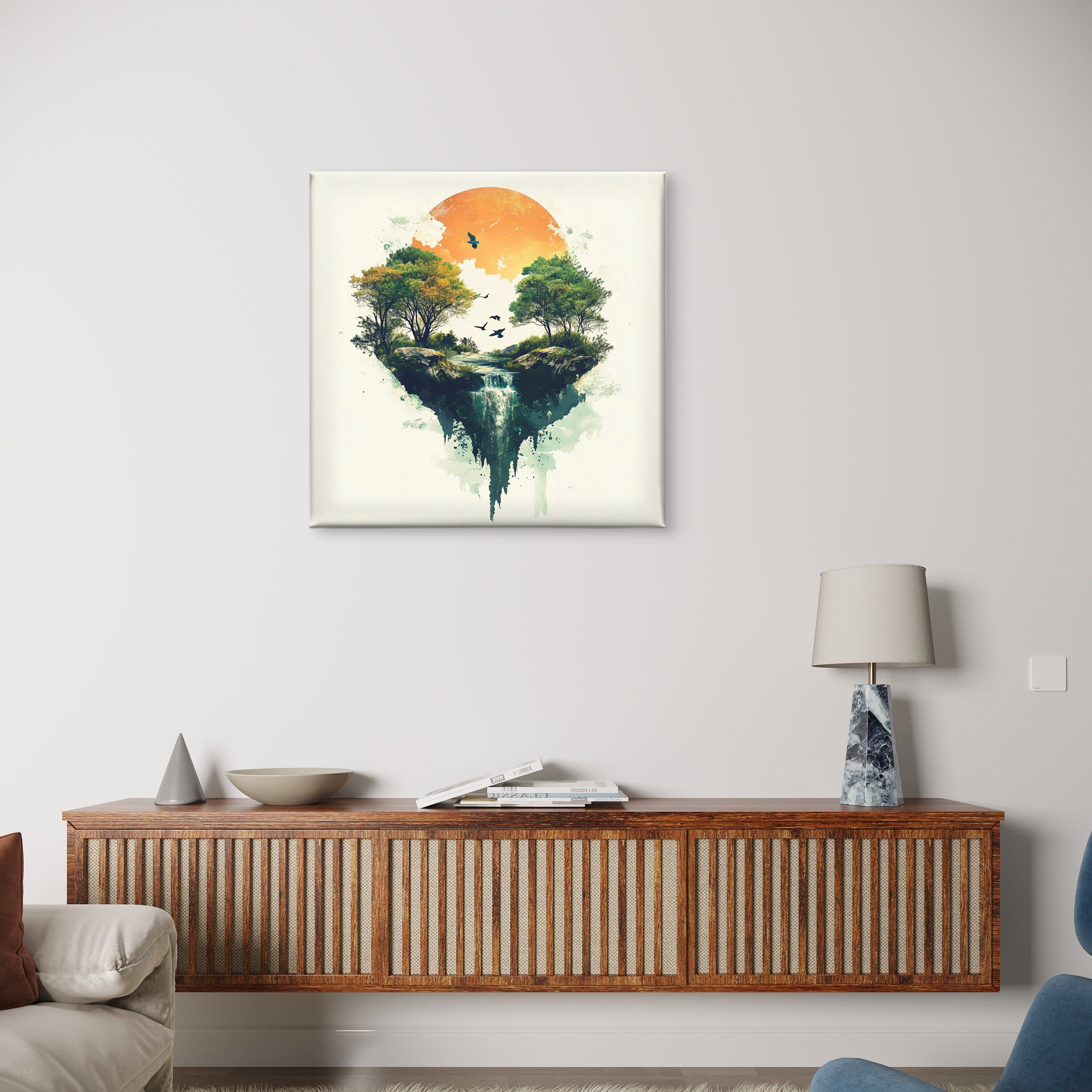 Alivia-Arts FALLENES LICHT – Zwischen Himmel und Erde - Leinwand