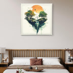 Alivia-Arts FALLENES LICHT – Zwischen Himmel und Erde - Leinwand